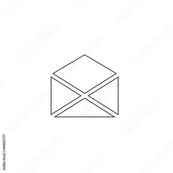 Fototapeta envelope icon isolated on white
