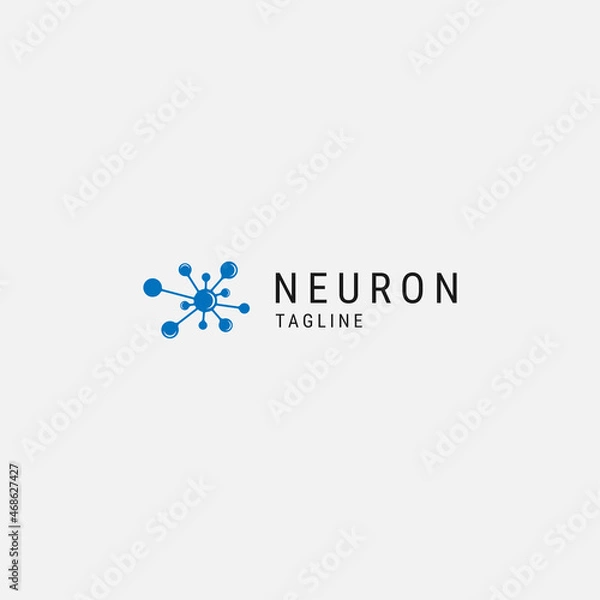 Obraz Neuron logo design template - vector