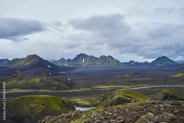 Obraz mountains and clouds