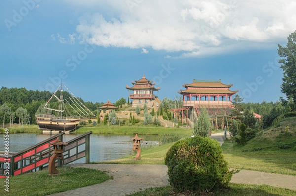 Obraz pavilion in the park