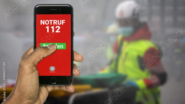 Obraz Notruf 112 anrufen
