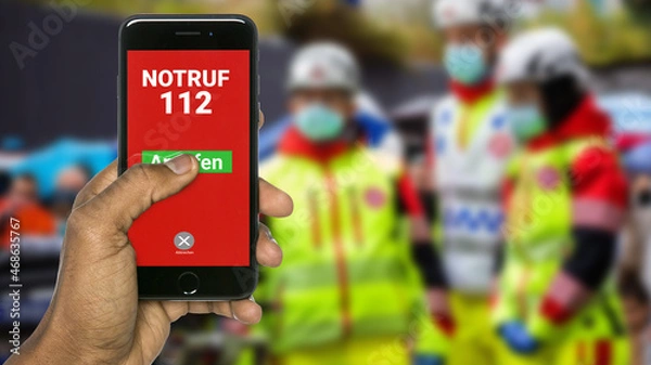 Obraz Notruf 112 anrufen