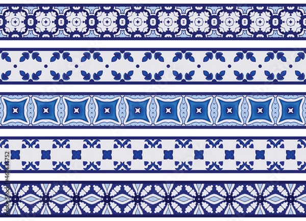 Fototapeta Seamless decorative borders