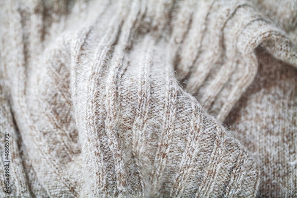 Obraz wool sweater close up
