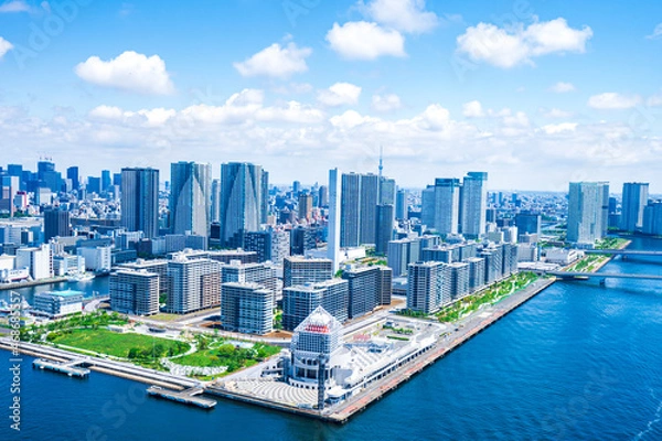 Fototapeta 選手村・空撮写真