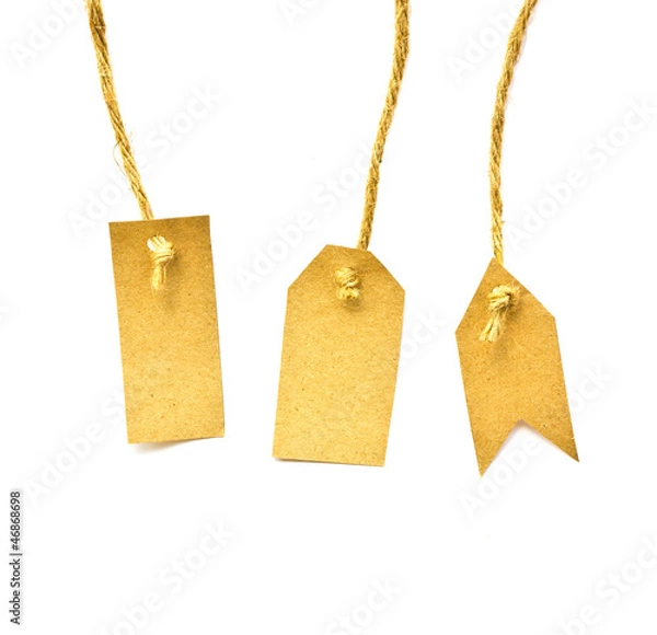 Fototapeta Label recycled paper.