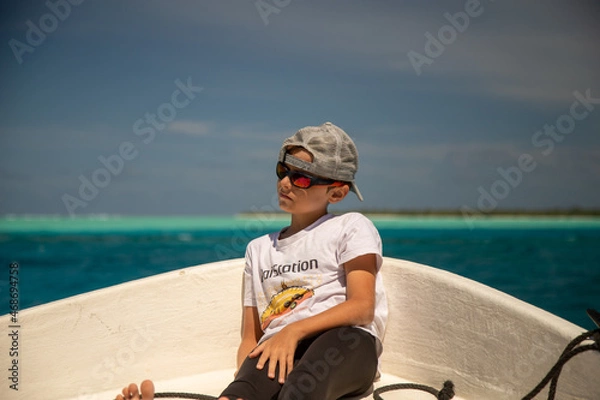 Obraz Regard perdu dans le bleu