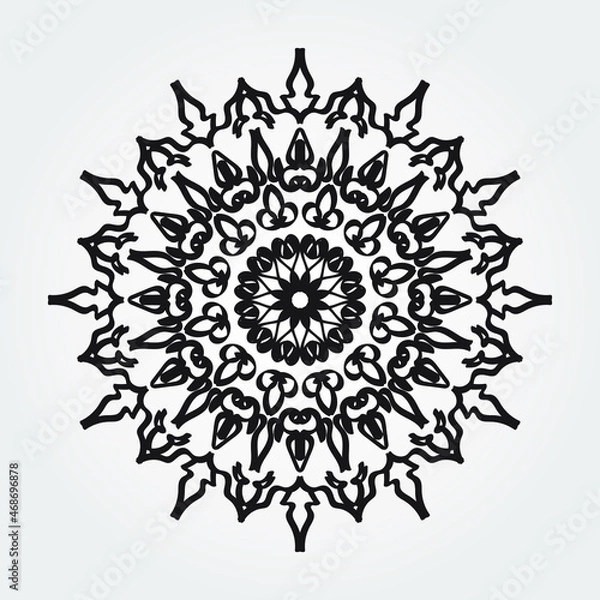 Fototapeta Decorative round floral mandala