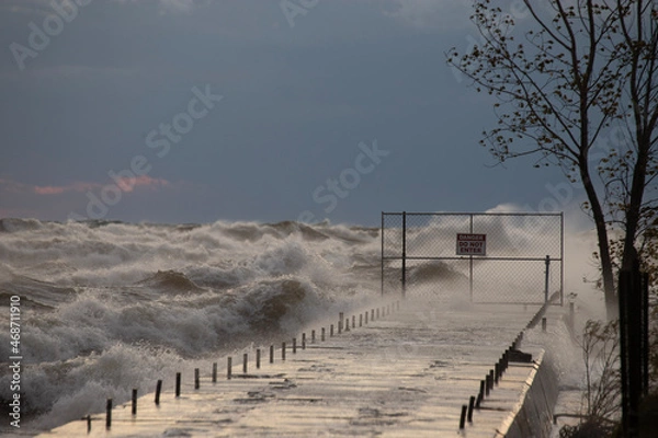 Obraz sunset over the river
