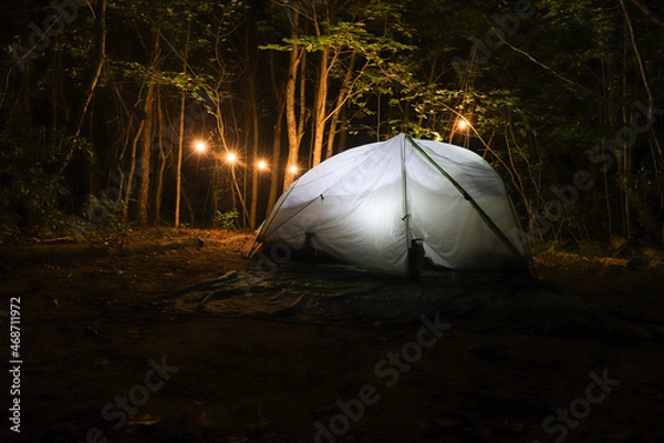 Obraz tent at night