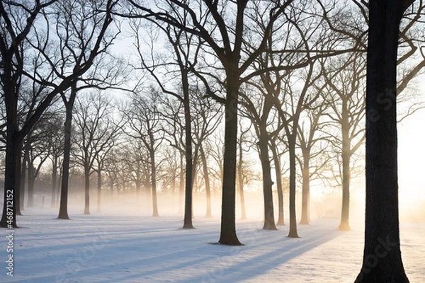 Obraz trees in the snow