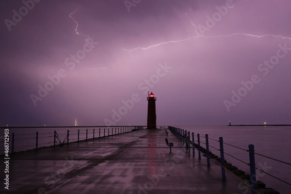 Obraz pier at sunset