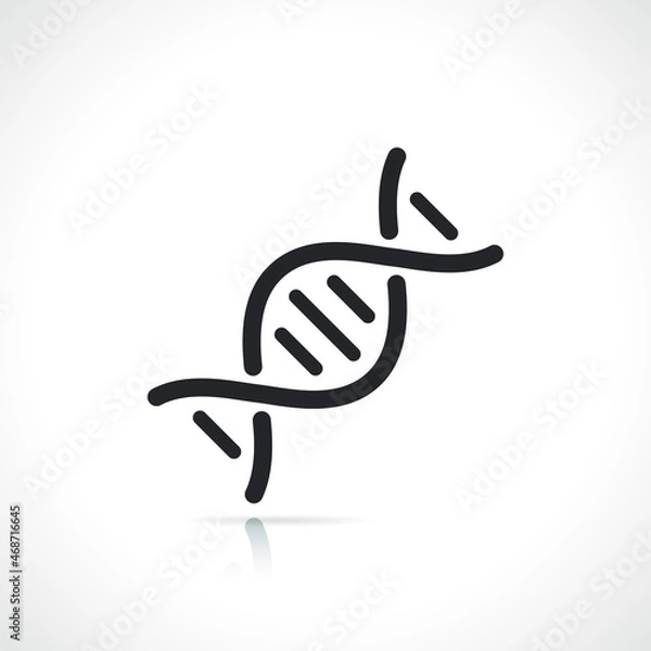 Obraz dna or chromosome line icon