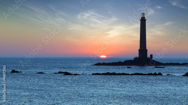 Fototapeta Lighthouse during sunset..