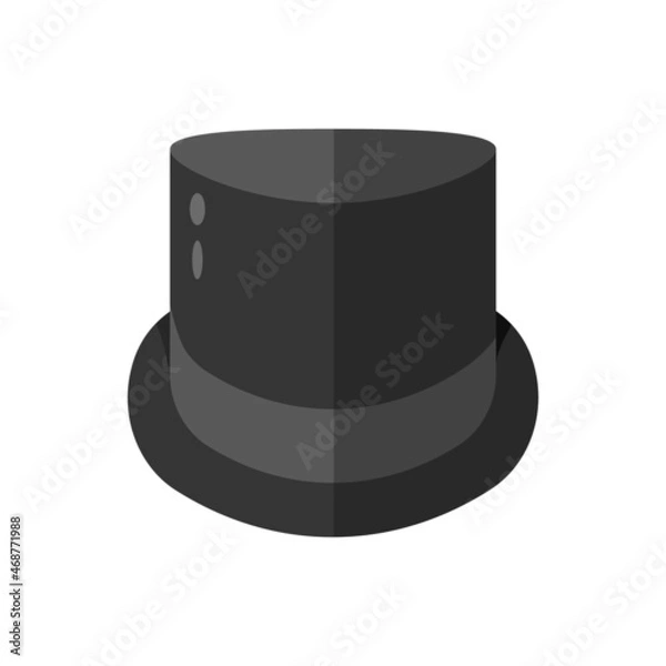 Obraz Vector Flat Design Top Hat. Simple Vector illustration