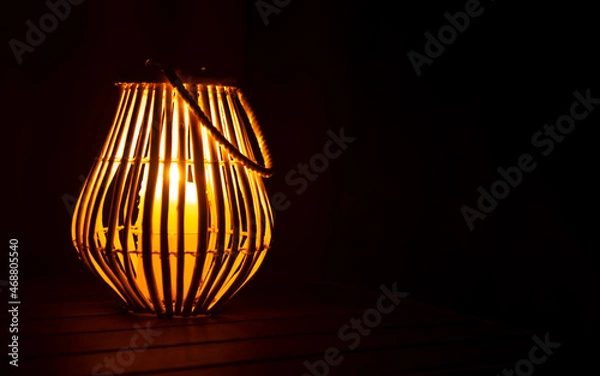 Fototapeta Flame from a lit candle