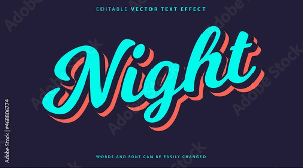 Fototapeta Fully Editable Text Effect Style