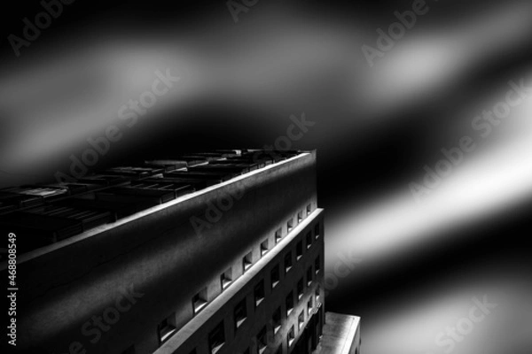 Obraz Black and white buildings