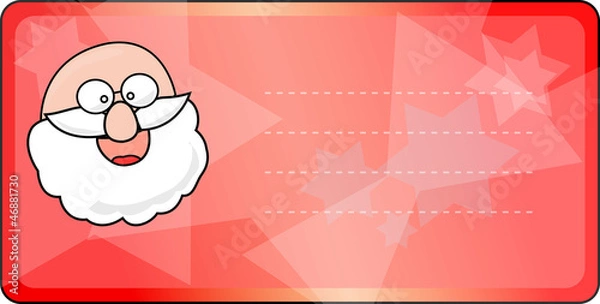 Obraz etiquette pere noel