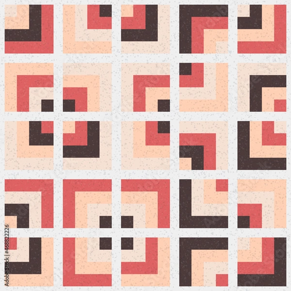 Fototapeta Abstract Geometric Pattern generative computational art illustration