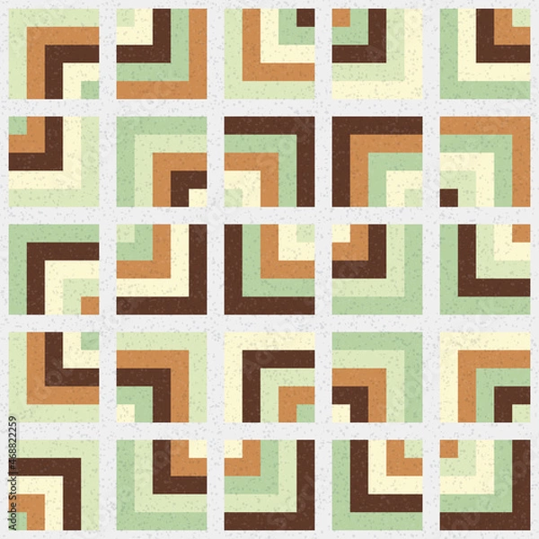 Fototapeta Abstract Geometric Pattern generative computational art illustration