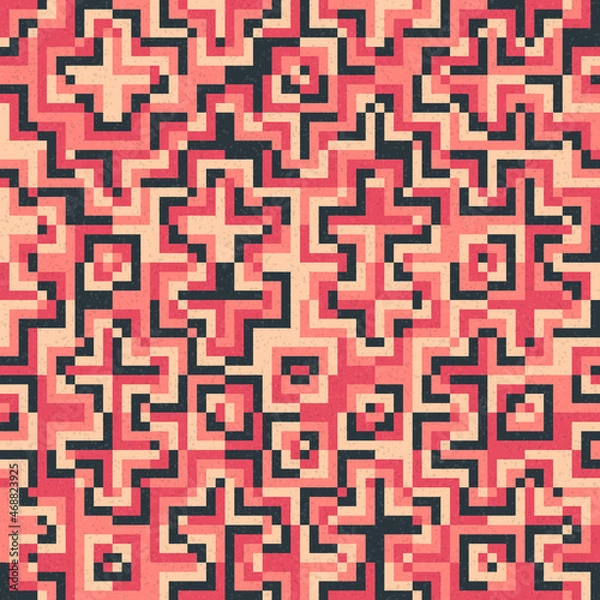 Fototapeta Abstract Geometric Pattern generative computational art illustration
