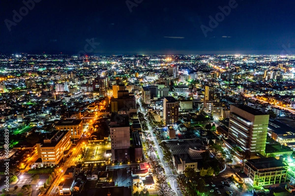 Obraz 前橋市の夜景