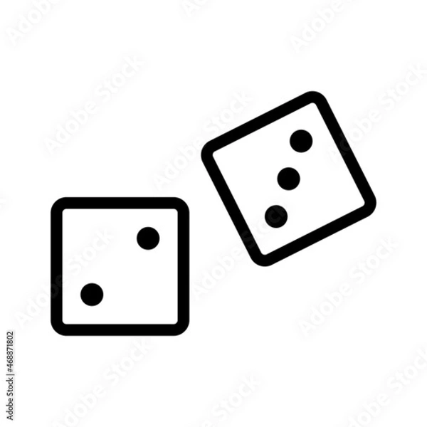 Fototapeta Dice cube icon