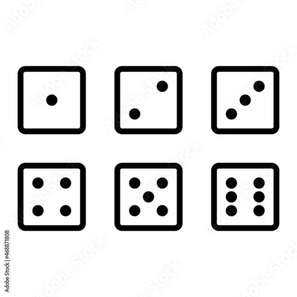 Obraz Dices icon set