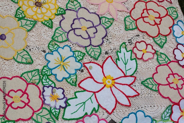 Obraz seamless background with flowers