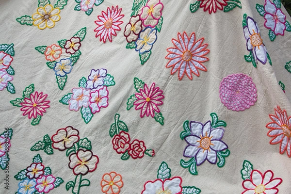 Obraz fabric with flowers