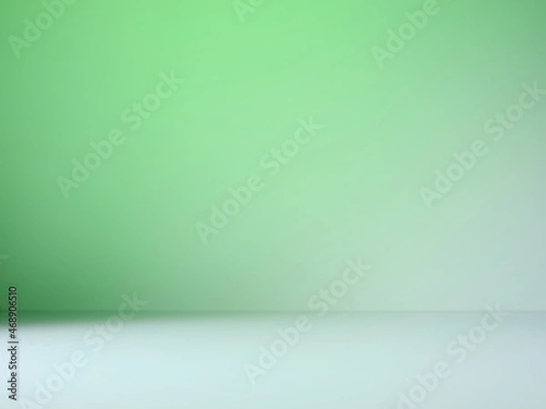 Obraz Green background with white surface for product presentation