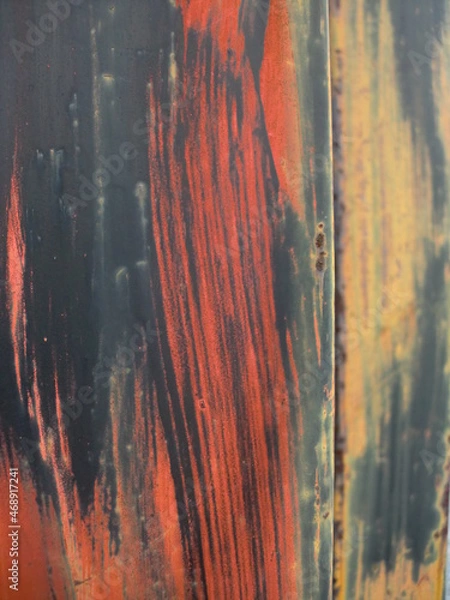 Obraz 劣化し錆びた金属柱