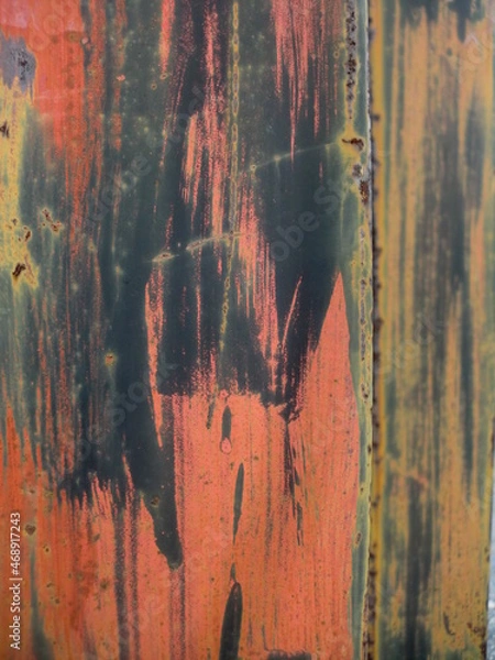 Obraz 劣化し錆びた金属柱