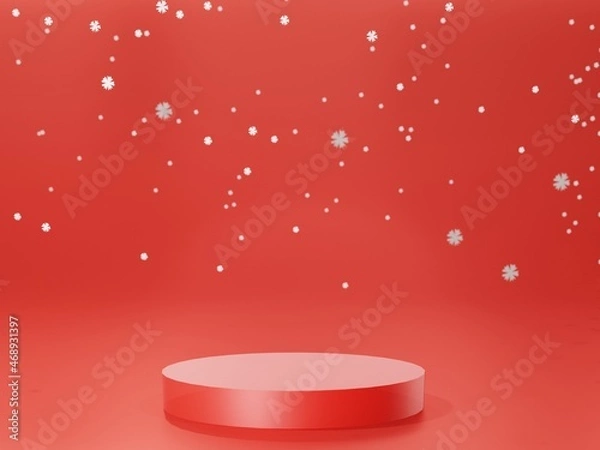 Obraz Christmas product display podium 