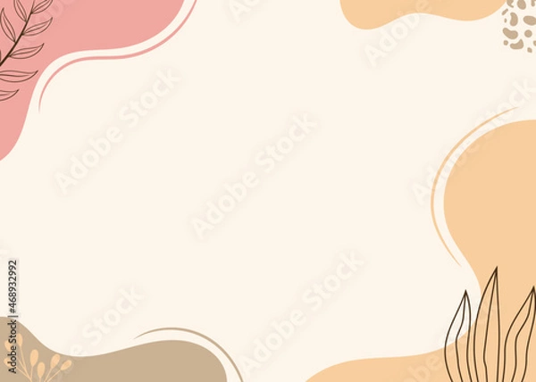 Fototapeta minimal hand drawn background free vector
