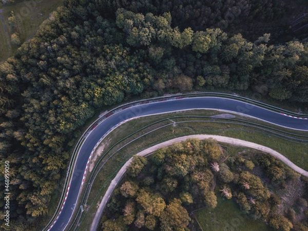 Fototapeta race track aerial