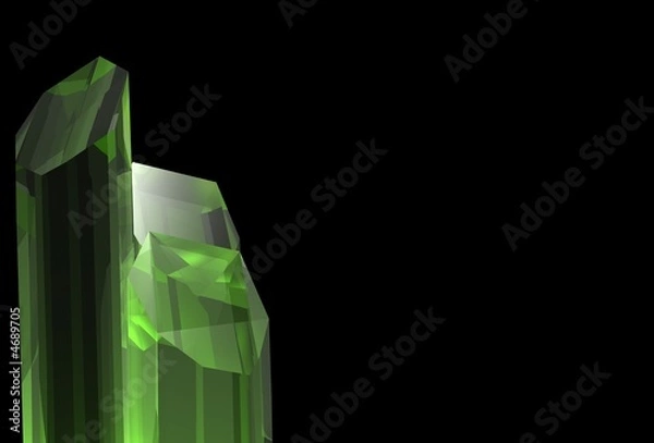 Fototapeta kryptonite crystals