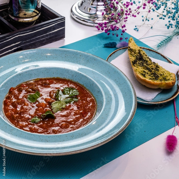 Obraz Dish served on the table