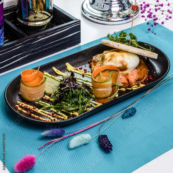 Obraz Dish served on the table