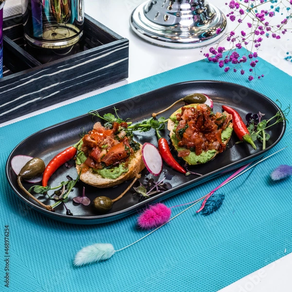 Obraz Dish served on the table