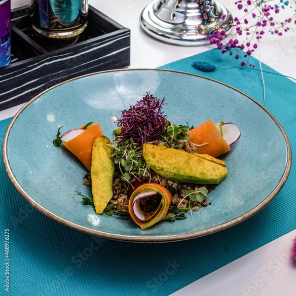 Obraz Dish served on the table