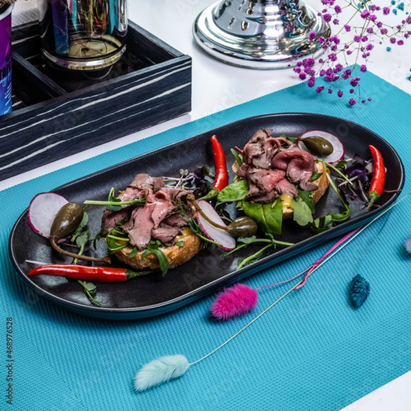 Obraz Dish served on the table