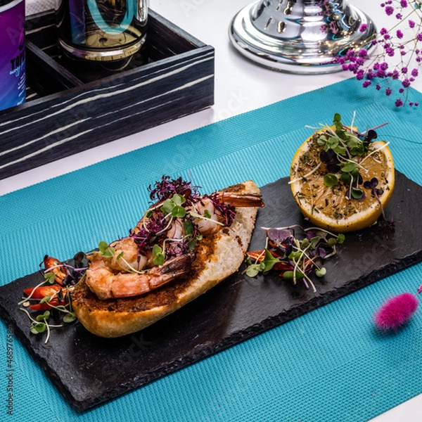 Obraz Dish served on the table