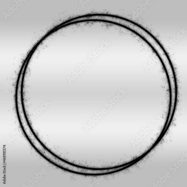 Obraz black and white circle