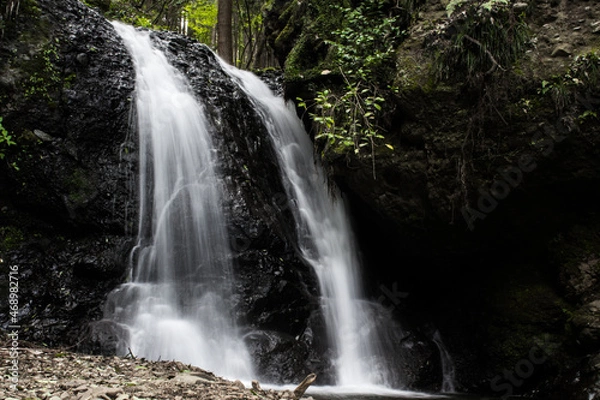 Obraz 細い日本の滝