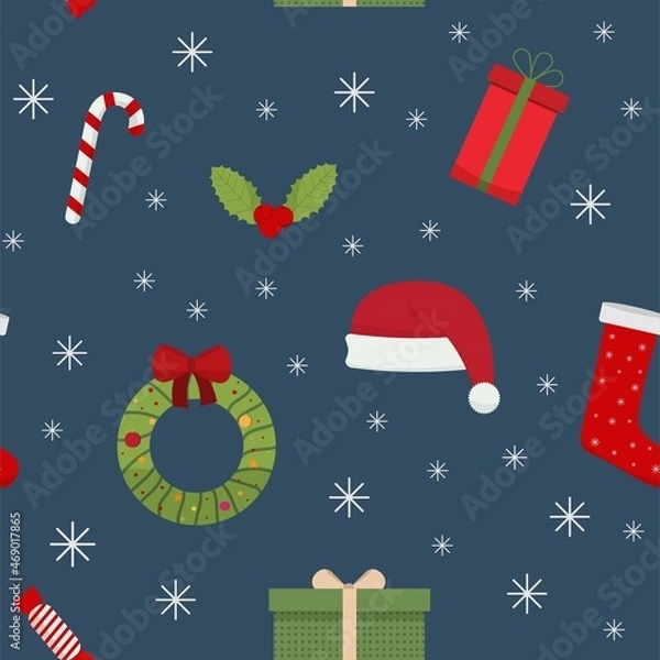 Obraz Christmas pattern for packaging design.