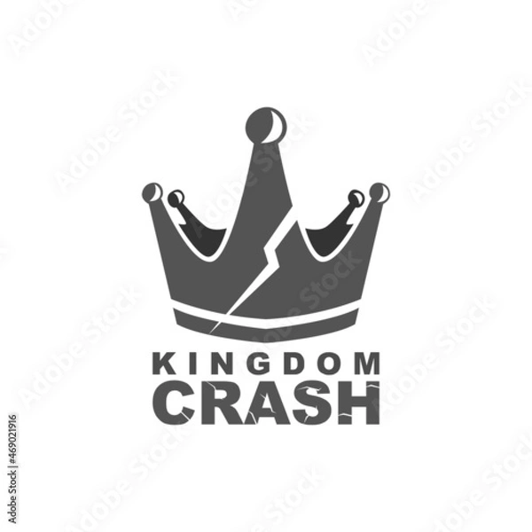 Fototapeta Kingdom Crash Logo Design Vector