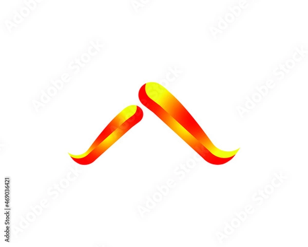 Fototapeta Creative Letter A Logo design vector template. Collection of colorful Alphabet. Character Type Logotype symbol