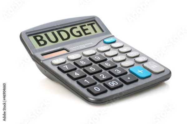 Fototapeta Calculating budget.